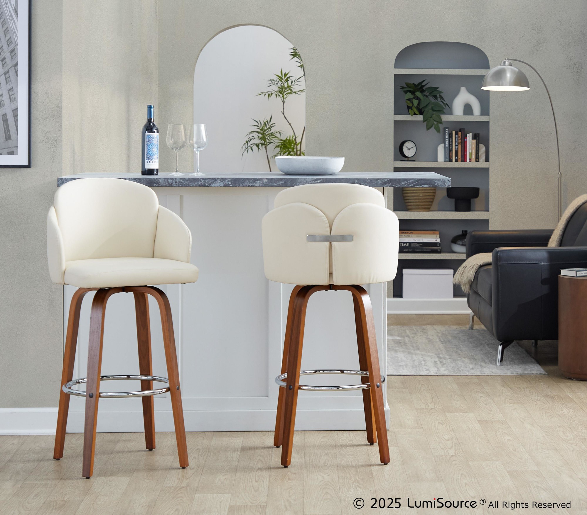 Dahlia 30" Fixed-height Barstool - Set Of 2